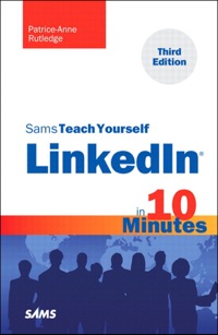 Cover image: Sams Teach Yourself LinkedIn in 10 Minutes 3rd edition 9780672335983