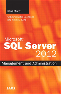 Cover image: Microsoft SQL Server 2012 Management and Administration 2nd edition 9780672336003