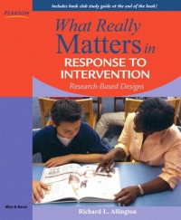 Cover image: What Really Matters in Response to Intervention 1st edition 9780205627547