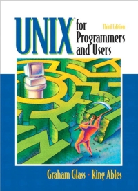 Cover image: UNIX for Programmers and Users 3rd edition 9780130465535