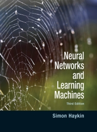 Cover image: Neural Networks and Learning Machines 3rd edition 9780131471399