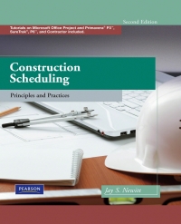 Cover image: Construction Scheduling: Principles and Practices 2nd edition 9780135137826
