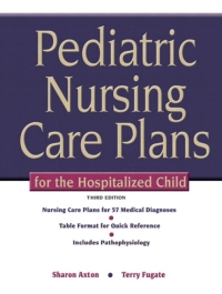 Cover image: Pediatric Nursing Care Plans for the Hospitalized Child 3rd edition 9780135035924