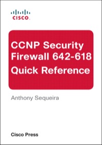 Immagine di copertina: CCNP Security FIREWALL 642-618 Quick Reference 1st edition 9780133057447