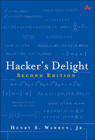 Cover image: Hacker's Delight 2nd edition 9780321842688