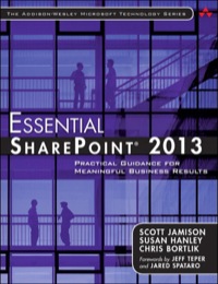 Cover image: Essential SharePoint® 2013 3rd edition 9780321884114