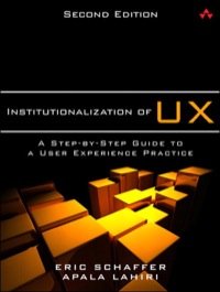 Omslagafbeelding: Institutionalization of UX 2nd edition 9780321884817