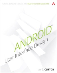 Imagen de portada: Android User Interface Design 1st edition 9780321886736