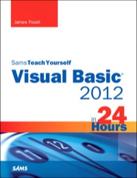 Cover image: Sams Teach Yourself Visual Basic 2012 in 24 Hours 1st edition 9780672336294