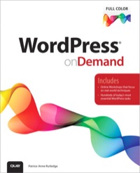 Imagen de portada: WordPress on Demand 1st edition 9780789750372