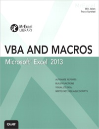 Cover image: Excel 2013 VBA and Macros 1st edition 9780789748614