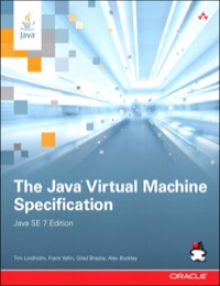 Immagine di copertina: Java Virtual Machine Specification, Java SE 7 Edition, The 1st edition 9780133260441
