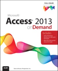 Imagen de portada: Access 2013 on Demand 1st edition 9780789750471