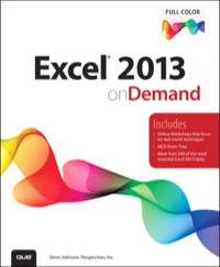 Imagen de portada: Excel 2013 On Demand 1st edition 9780789742773