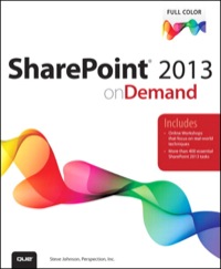 Imagen de portada: SharePoint 2013 on Demand 1st edition 9780789748591
