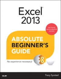 Omslagafbeelding: Excel 2013 Absolute Beginner's Guide 1st edition 9780789750570