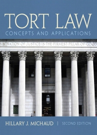 Cover image: Tort Law: Concepts and Applications 2nd edition 9780132973731