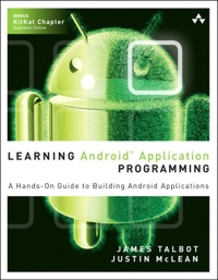 Imagen de portada: Learning Android Application Programming 1st edition 9780321902931