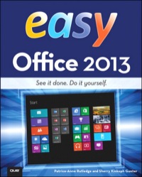 Imagen de portada: Easy Office 2013 1st edition 9780133381238