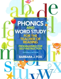 Cover image: Phonics and Word Study for the Teacher of Reading 11th edition 9780132838092
