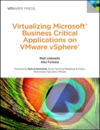 Cover image: Virtualizing Microsoft Business Critical Applications on VMware vSphere 1st edition 9780321912039