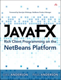 Cover image: JavaFX Rich Client Programming on the NetBeans Platform 1st edition 9780321927712