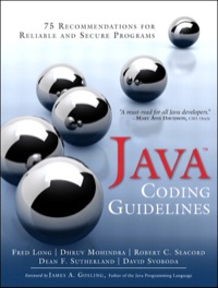 Imagen de portada: Java Coding Guidelines 1st edition 9780133439540