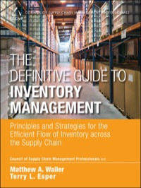 صورة الغلاف: Definitive Guide to Inventory Management, The 1st edition 9780133448825