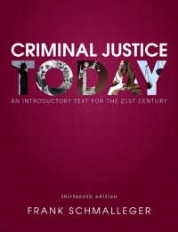 Cover image: Criminal Justice Today 13th edition 9780133460049