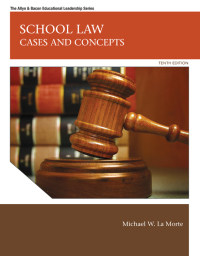 Cover image: School Law: Cases and Concepts 10th edition 9780137072477