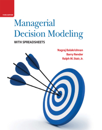 Cover image: Managerial Decision Modeling with Spreadsheets 3rd edition 9780136115830