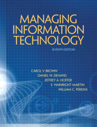 Cover image: Managing Information Technology 7th edition 9780132146326