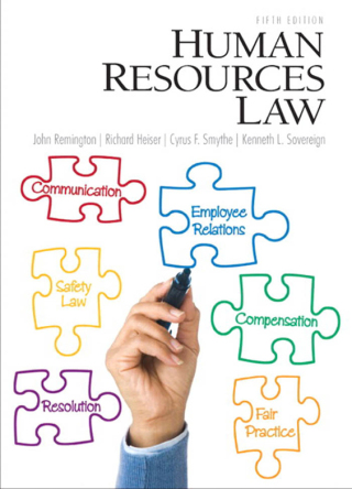 Cover image: Human Resources Law 5th edition 9780132568890