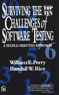 Cover image: Surviving the Top Ten Challenges of Software Testing 1st edition 9780133488609