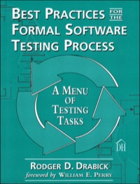 صورة الغلاف: Best Practices for the Formal Software Testing Process 1st edition 9780133488777