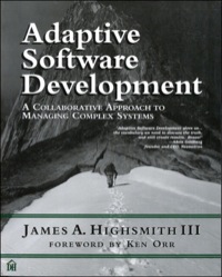 Cover image: Adaptive Software Development 1st edition 9780133489460