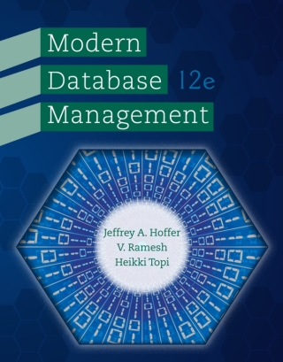 Cover image: Modern Database Management 12th edition 9780133544619
