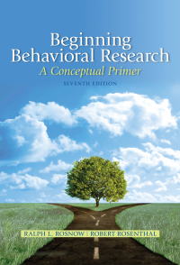 Omslagafbeelding: Beginning Behavioral Research: A Conceptual Primer 7th edition 9780205810314