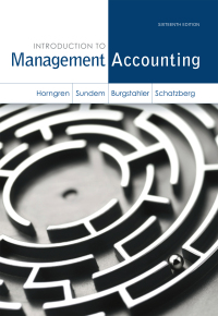Cover image: Introduction to Management Accounting 16th edition 9780133058789
