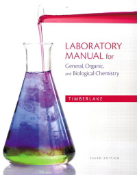 Cover image: Laboratory Manual for General, Organic, and Biological Chemistry 3rd edition 9780321811851