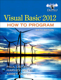 Cover image: Visual Basic 2012 How to Program 6th edition 9780133406955