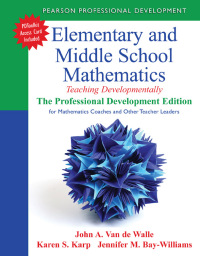 Cover image: Elementary and Middle School Mathematics 1st edition 9780133006469