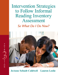 Cover image: Intervention Strategies to Follow Informal Reading Inventory Assessment, 3rd Edition 3rd edition 9780132907088
