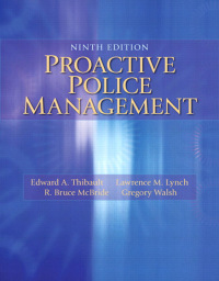 Cover image: Proactive Police Management 9th edition 9780133598438