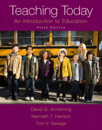 Cover image: Teaching Today: An Introduction to Education 9th edition 9780133584370