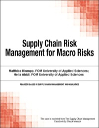 表紙画像: Supply Chain Risk Management for Macro Risks 1st edition 9780133585841