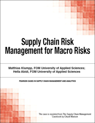 Cover image: Supply Chain Risk Management for Macro Risks 1st edition 9780133585841