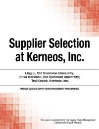 表紙画像: Supplier Selection at Kerneos, Inc. 1st edition 9780133585957