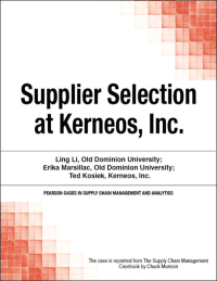 Imagen de portada: Supplier Selection at Kerneos, Inc. 1st edition 9780133586015