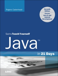 Imagen de portada: Java in 21 Days, Sams Teach Yourself (Covering Java 8) 7th edition 9780672337109